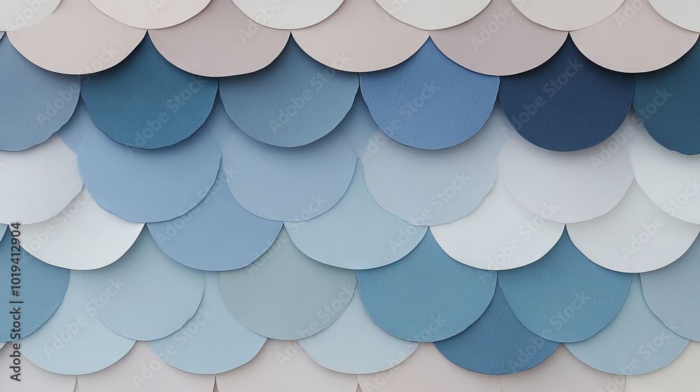 Abstract background of overlapping blue and white circles. Abstract background of overlapping blue and white circles.