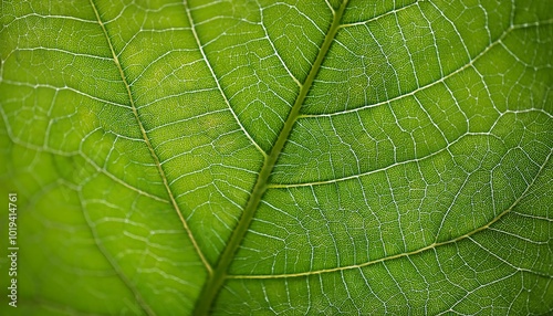 Imagine an image of a close-up green leaf texture as the background, highlighting the intricate patterns and details The tags for this image are leaf, nature, plant, texture, pattern, macro, abstract,