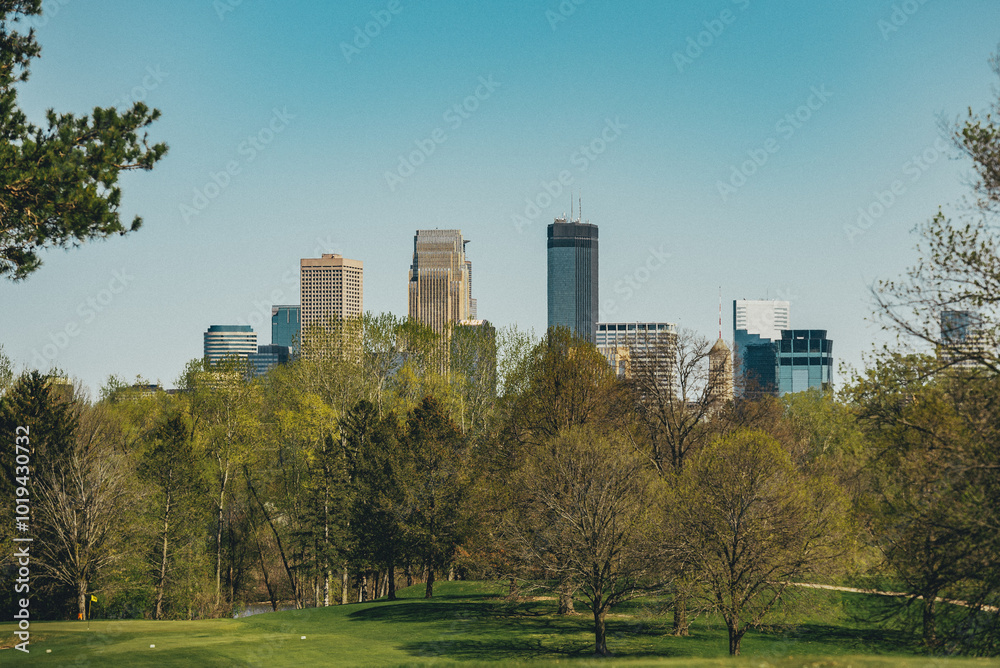 city of Minneapolis skyline from NW city of Minneapolis skyline from NW