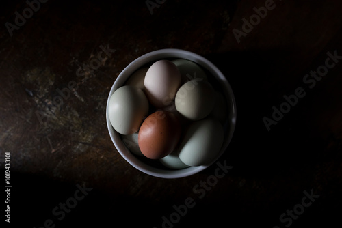 Fresh eggs photo