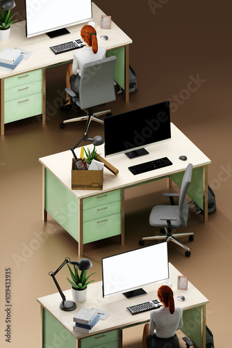 Unemployment, layoff concept