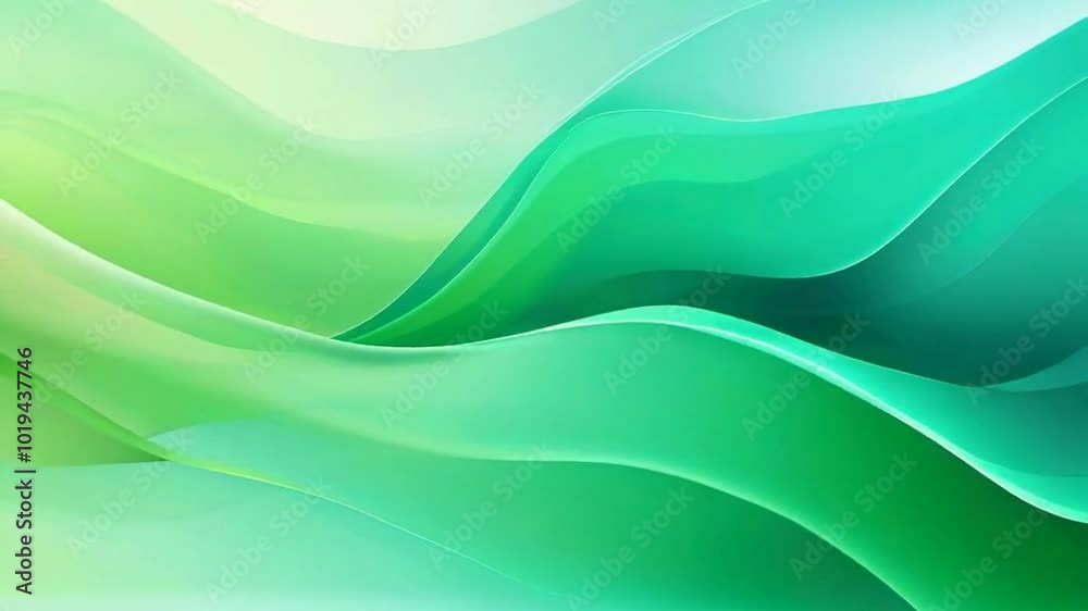 Abstract waves in shades of green create a calming, modern digital background. Abstract waves in shades of green create a calming, modern digital background.