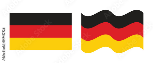  Germany flag flat wave