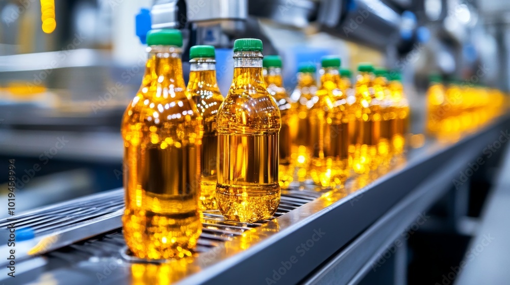 Conveyor Belt Bottles of Liquid Production Line Factory Industrial Manufacturing Conveyor Belt Bottles of Liquid Production Line Factory Industrial Manufacturing