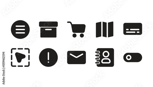 user interface icon pack solid style