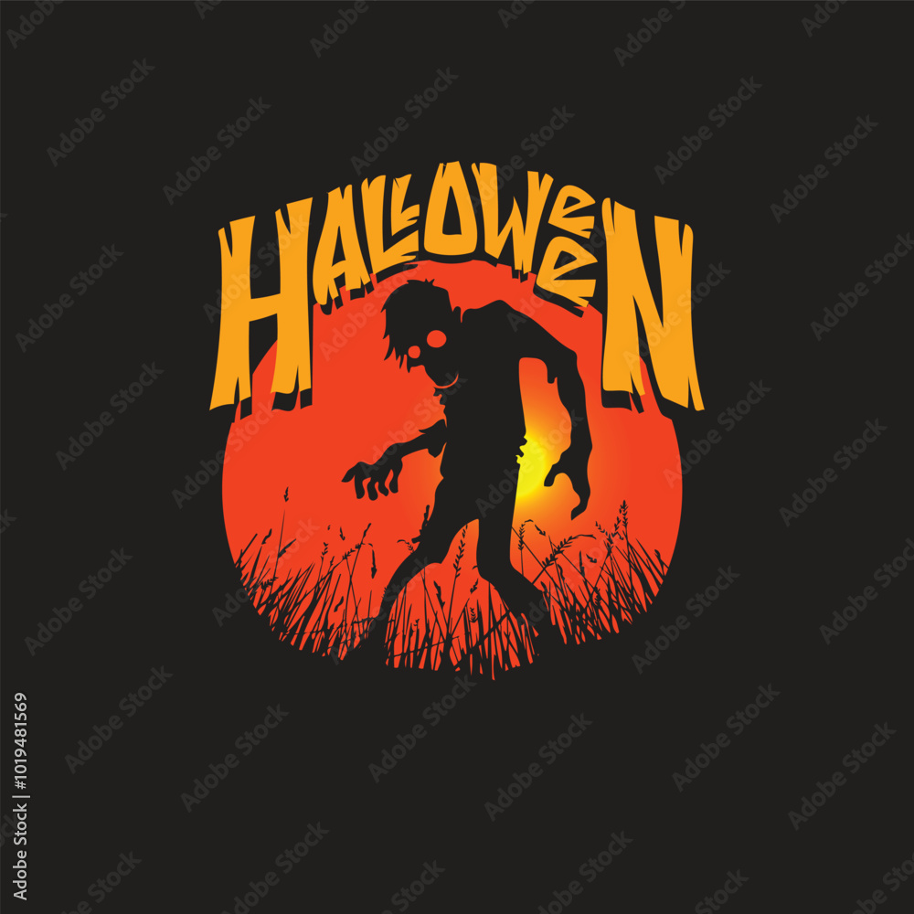 helloween silhoette vector image helloween silhoette vector image