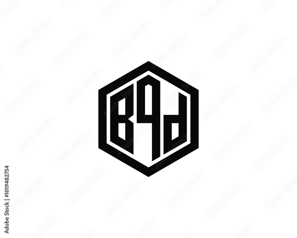 BQD logo design vector template. BQD BQD logo design vector template. BQD