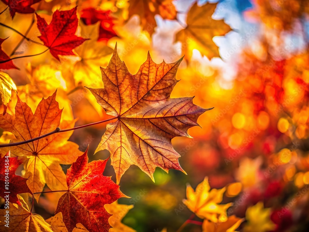 Vibrant Fall Digital Background with Colorful Leaves and Warm Tones for Seasonal Design Projects Vibrant Fall Digital Background with Colorful Leaves and Warm Tones for Seasonal Design Projects