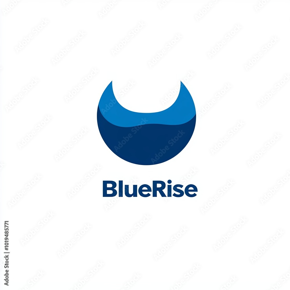 Obraz premium BlueRise Logo Design with Wave Element