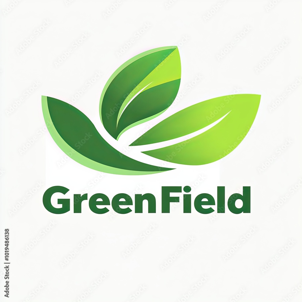 GreenField logo with vibrant leaf design GreenField logo with vibrant leaf design