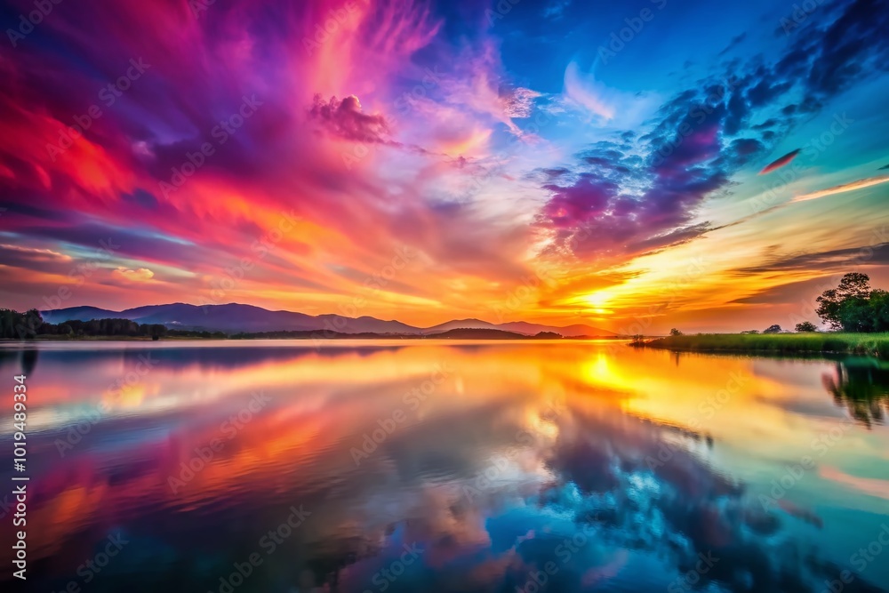 Fototapeta premium Vibrant Gradient Background with Soft Color Transitions for Creative Design and Digital Projects