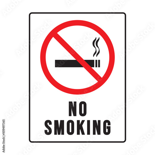 no smoking sign vector design