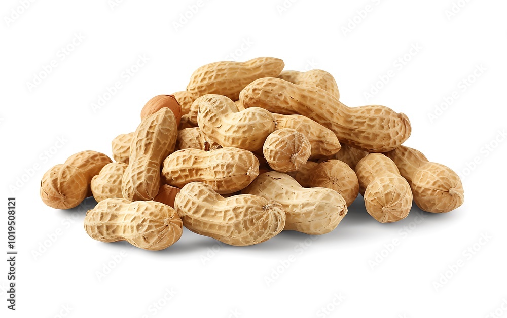 peanuts isolated on white background with clipping path and full depth of field peanuts isolated on white background with clipping path and full depth of field