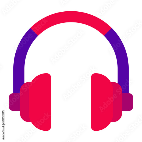 Headphones Creative Agency icon illustration 
