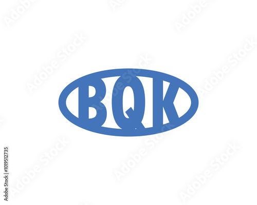 BQK logo design vector template. BQK