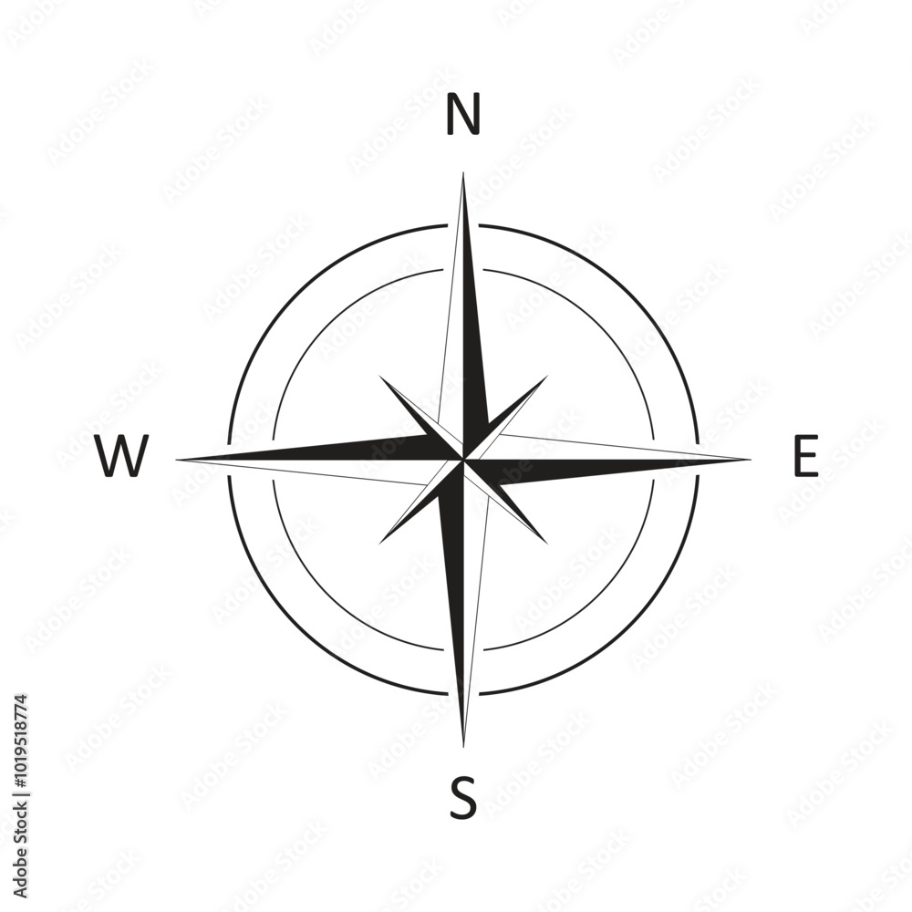 nautical compass design simple vector design illustrator nautical compass design simple vector design illustrator