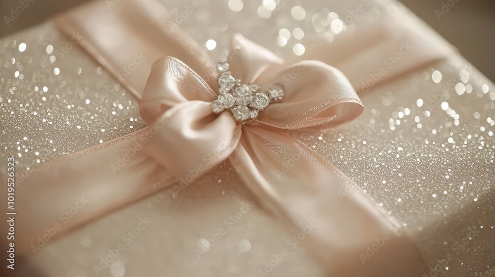 Beautiful Gift Box. Close-up of a product being wrapped as a gift, showcasing elegance and attention to detail, ideal for gift-related ads or holiday promotions. Beautiful Gift Box. Close-up of a product being wrapped as a gift, showcasing elegance and attention to detail, ideal for gift-related ads or holiday promotions.