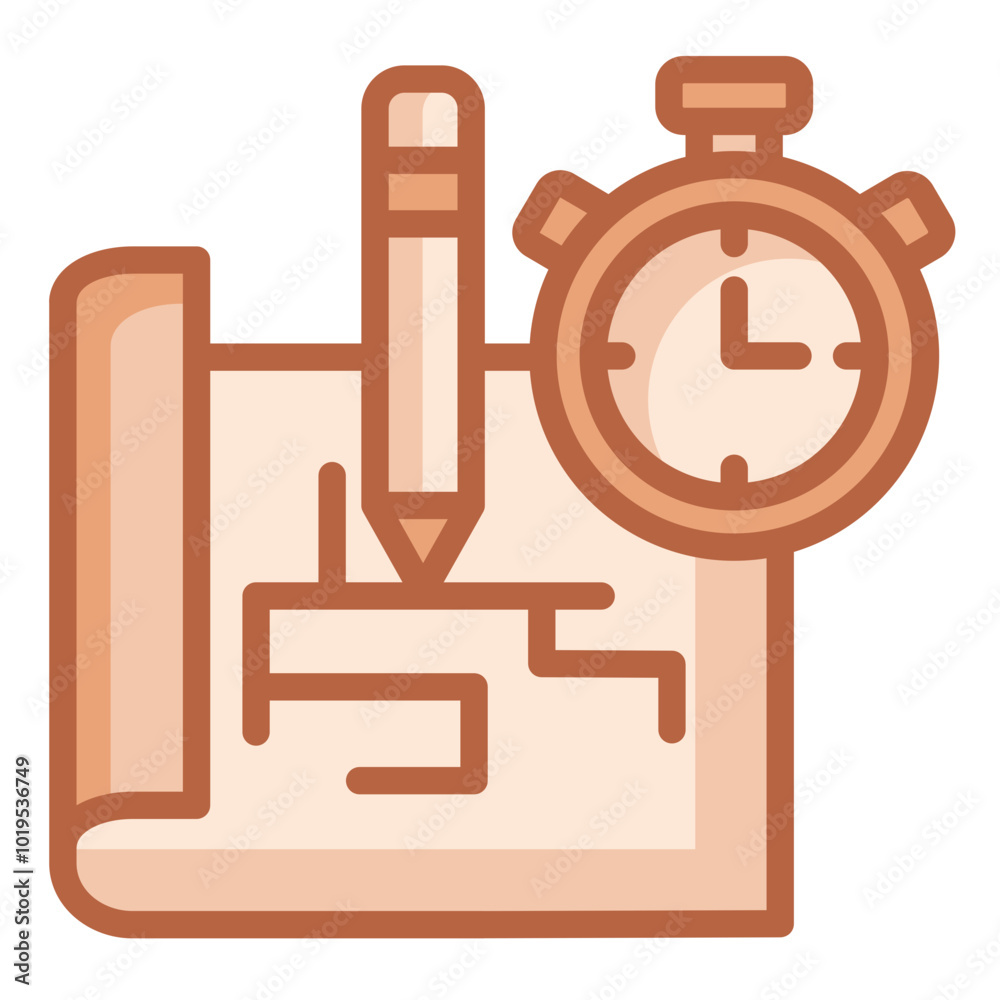 Obraz premium Project Timeline Icon