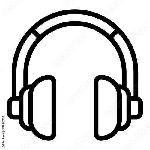 Headphones Creative Agency icon illustration 