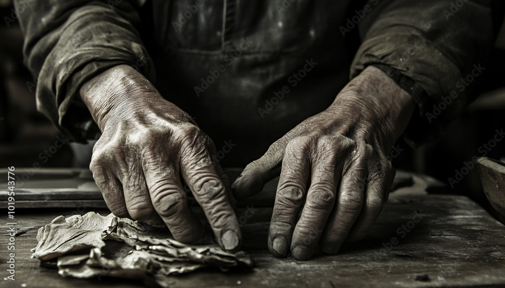Focus on the hands of people performing their jobs, from artisans to office workers, telling a story through their work Focus on the hands of people performing their jobs, from artisans to office workers, telling a story through their work