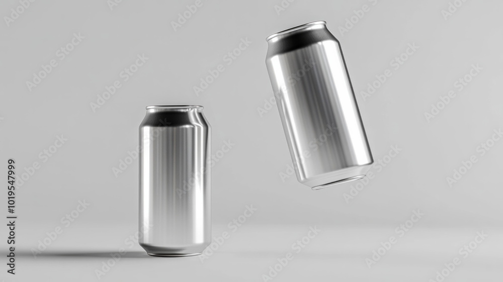 blank 12oz soda can mockup floating, AI Generative blank 12oz soda can mockup floating, AI Generative
