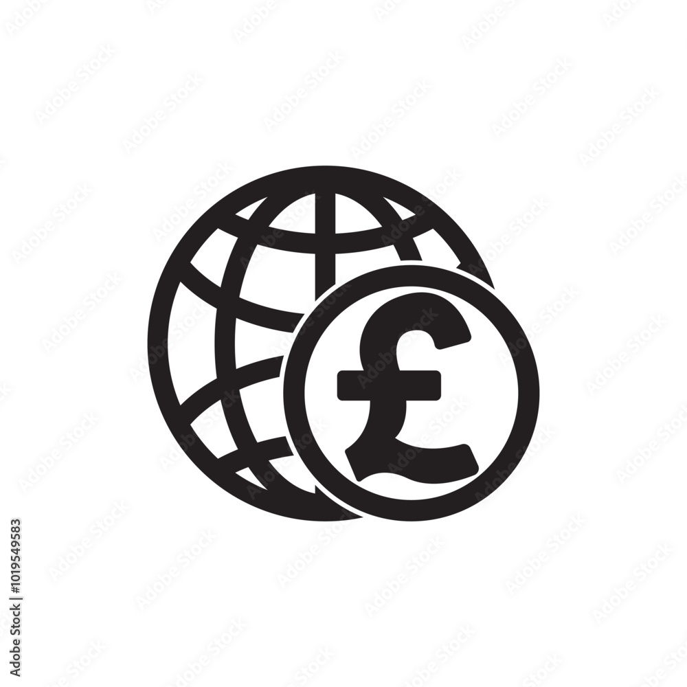 Pound currency symbol icon, vector illustration design Pound currency symbol icon, vector illustration design