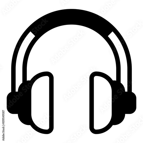 Headphones Creative Agency icon illustration 