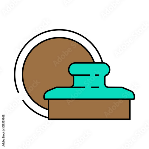 wax applicator hair salon line icon vector. wax applicator hair salon sign. isolated symbol illustration