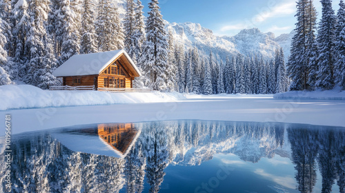 house in the mountains
