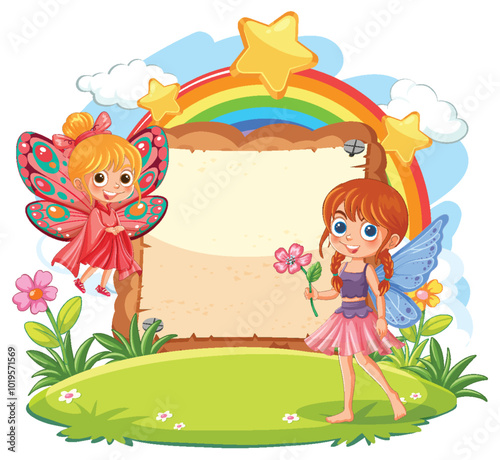 Fairy Friends in a Magical Garden