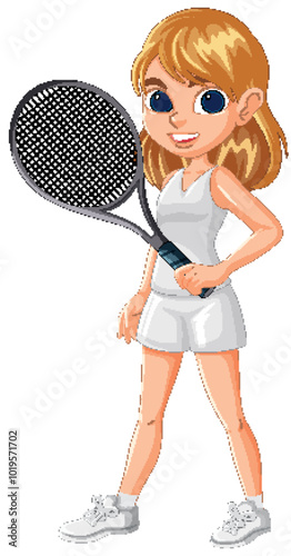 Young Female Tennis Player