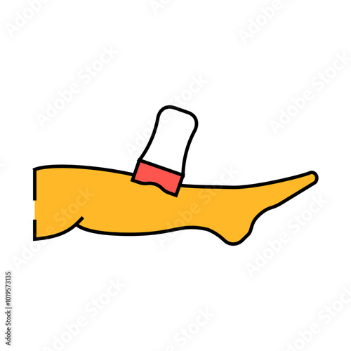 leg hair depilation female line icon vector. leg hair depilation female sign. isolated symbol illustration
