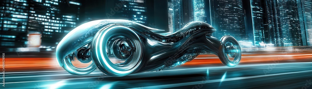 Biomimetic Squid Cycle A futuristic bio-machine cycle modeled after a squid's tentacle movement, gliding seamlessly through the city Biomimetic Squid Cycle A futuristic bio-machine cycle modeled after a squid's tentacle movement, gliding seamlessly through the city