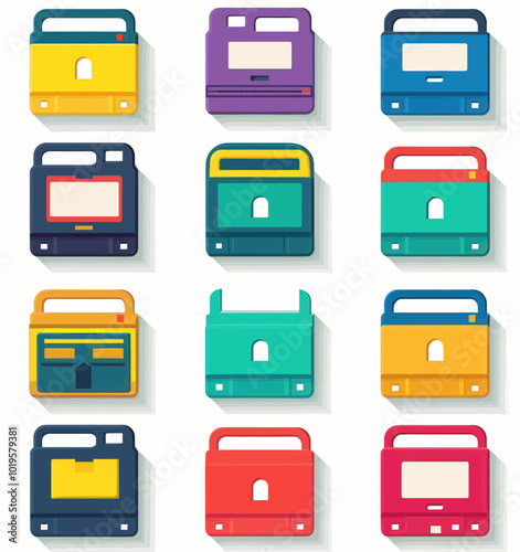Retro Game Cartridges Set 
- Game cartridges
- Retro gaming
- Video game icons
- Vintage game 
- 8-bit game 
- Game console 
- Retro design
- Game art
- Pixel art
- Digital art