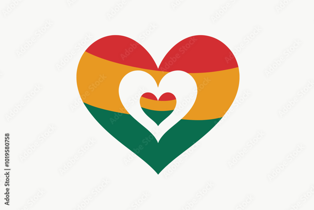 Heart Shape with Red, Yellow, and Green Colors
Heart Shape with Red, Yellow, and Green Colors