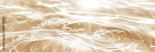 Abstract Gold Liquid with Bubbles 
