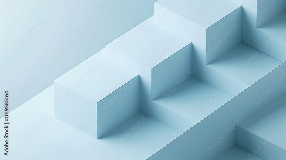 Minimalist geometric blue smooth pastel square background Minimalist geometric blue smooth pastel square background