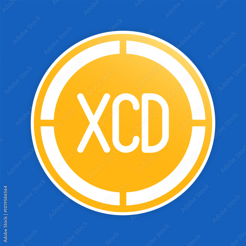 Dollar coins icons. caribbean money symbols, elegant currency symbols with gradient fill. Dollar coins icons. caribbean money symbols, elegant currency symbols with gradient fill.