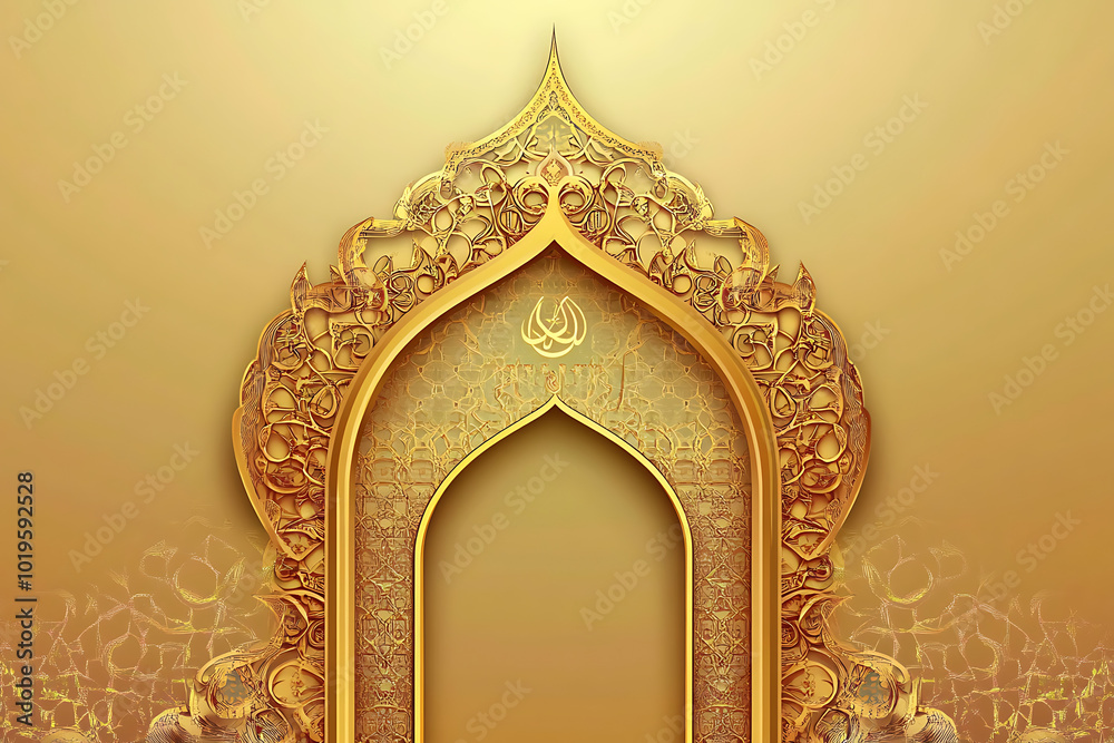 Ornate golden archway with intricate designs, symbolizing cultural or architectural significance. Ornate golden archway with intricate designs, symbolizing cultural or architectural significance.