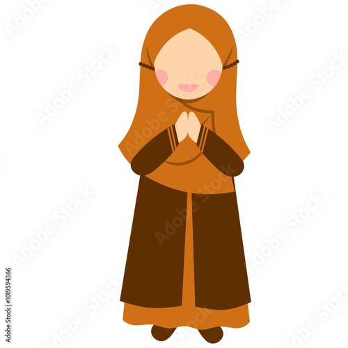 Cute Girl Hijab Faceless