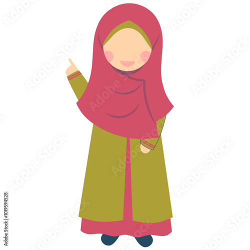 Cute Girl Hijab Faceless