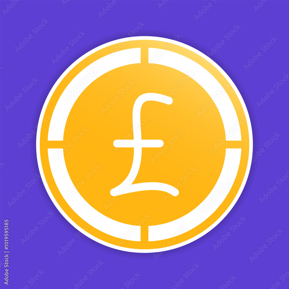 Pound coins icons. British money symbol, golden Gradient fill currency logo for professional use. Pound coins icons. British money symbol, golden Gradient fill currency logo for professional use.