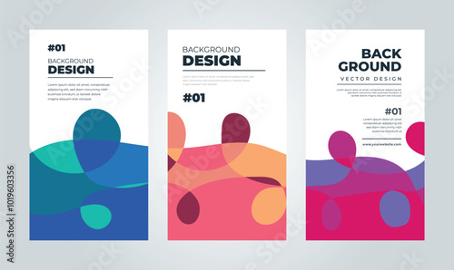 Vector Colorful liquid and fluid background
