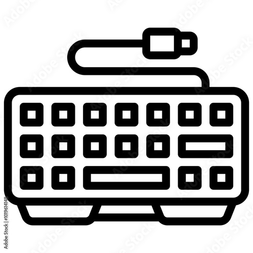 Keyboard Gaming icon illustration 