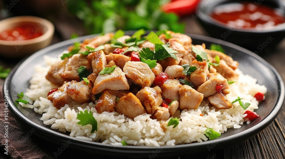 Savory Chicken with Rice and Fresh Herbs Savory Chicken with Rice and Fresh Herbs