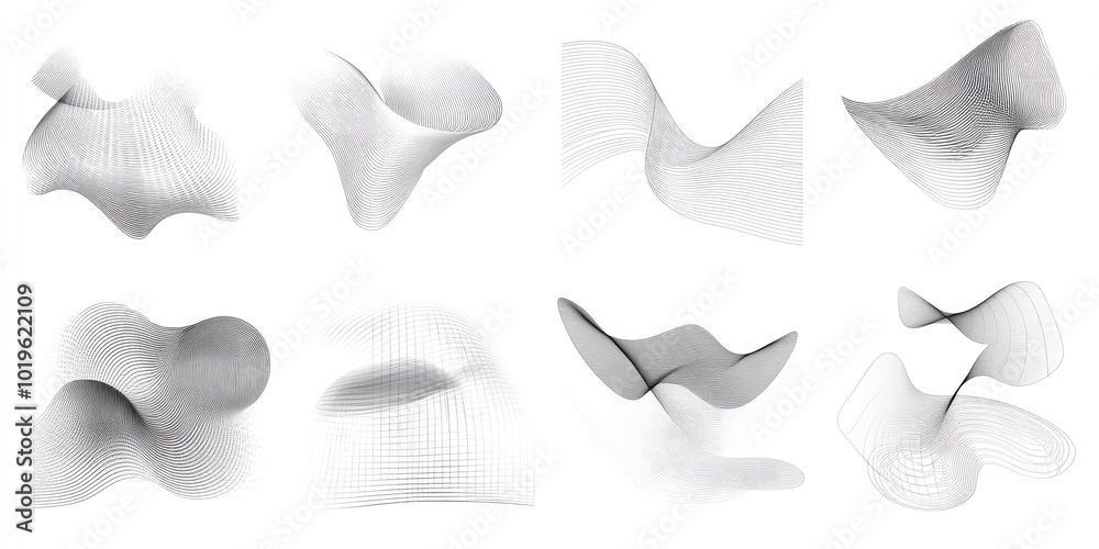 A series of abstract images with a zigzag pattern A series of abstract images with a zigzag pattern