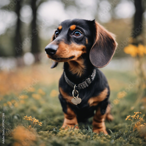 Cute Dachshund Photograph Closeup photo