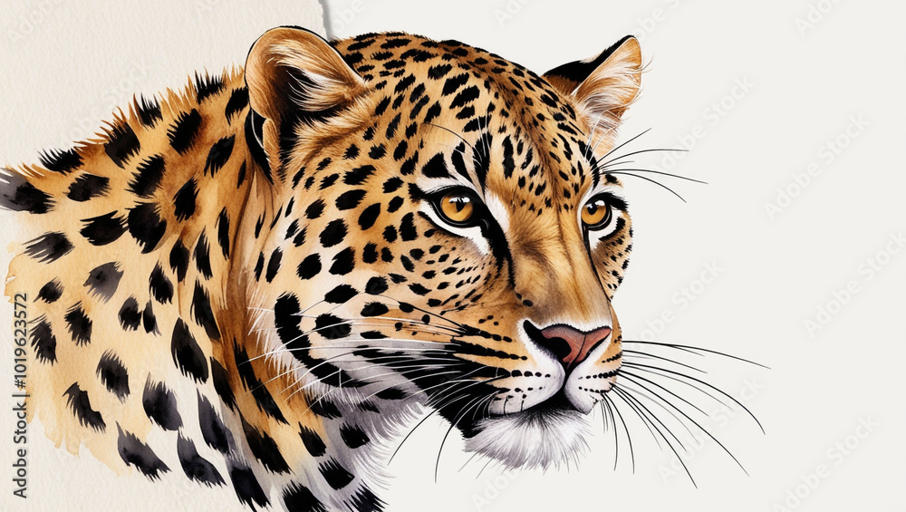 Obraz premium leopard in front of background