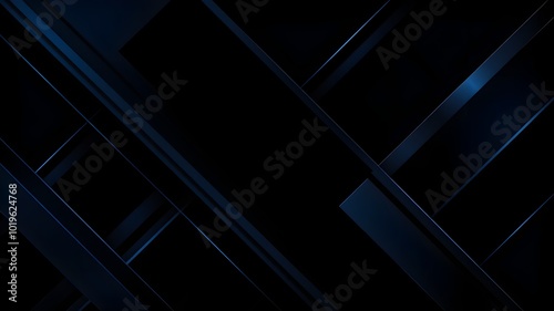 Abstract Dark Blue Geometric Lines Background