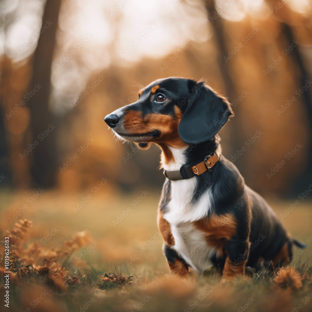 Cute Dachshund Dog Photograph Closeup Cute Dachshund Dog Photograph Closeup